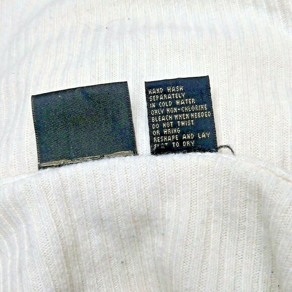 Tailor B. Moss Cardigan Sweater Women Large White Vintage Style Knit Button Up - Picture 4 of 6